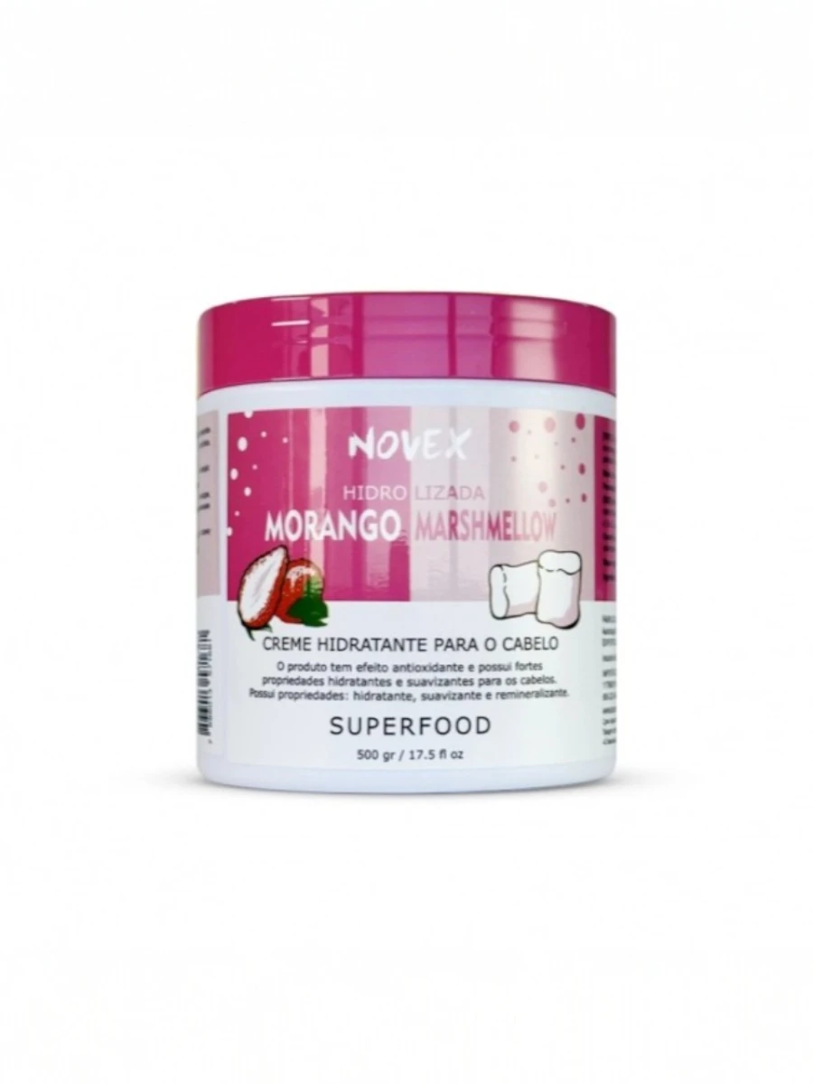 Маска суперфуд Novex 2024 Morango & Marshmellow, 500 г