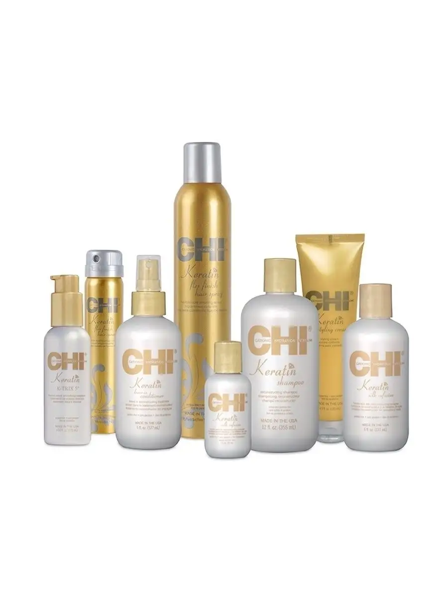Лак для волос CHI KERATIN средней фиксации с кератином, 284 г