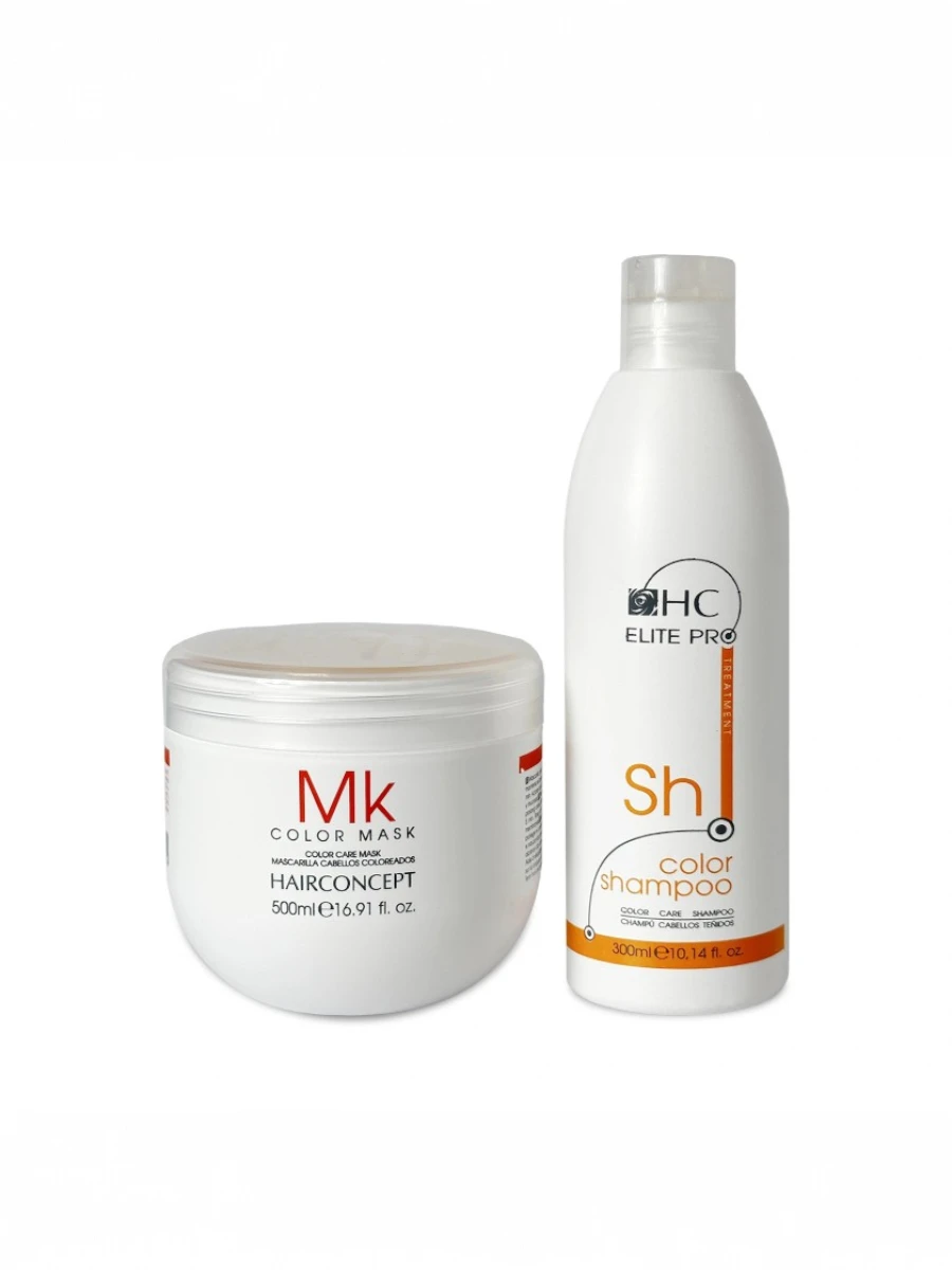 Набор для окрашенных волос Hair Concept Elite Pro Color (шампунь + маска), 300/500 мл