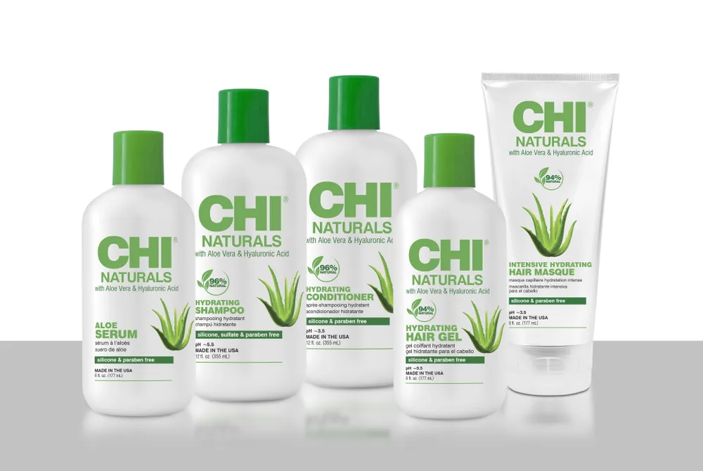 Шампунь увлажняющий CHI NATURALS  с алоэ вера и гиалуроновой кислотой, 355 мл