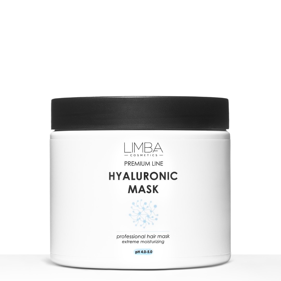 Увлажняющая маска для волос Limba Cosmetics Premium Line Hyaluronic mask, 490 мл