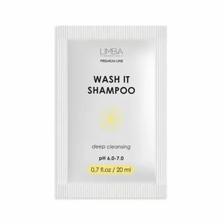 Шампунь глубокой очистки для натуральных волос Limba Cosmetics WASH IT Shampoo, 20 мл 