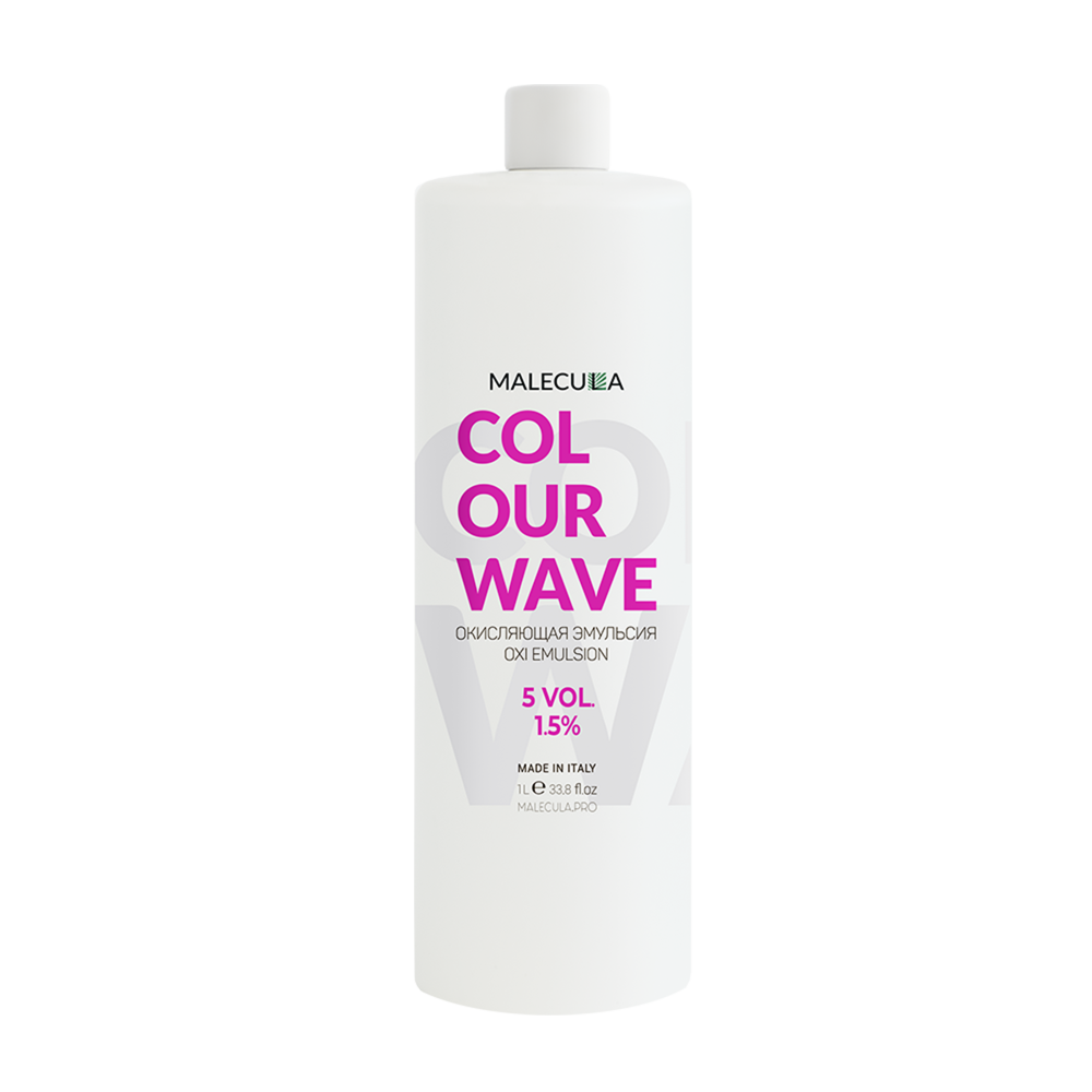 1,5% окисляющая эмульсия Malecula Oxi Emulsion Colour Wave, 1 000 мл