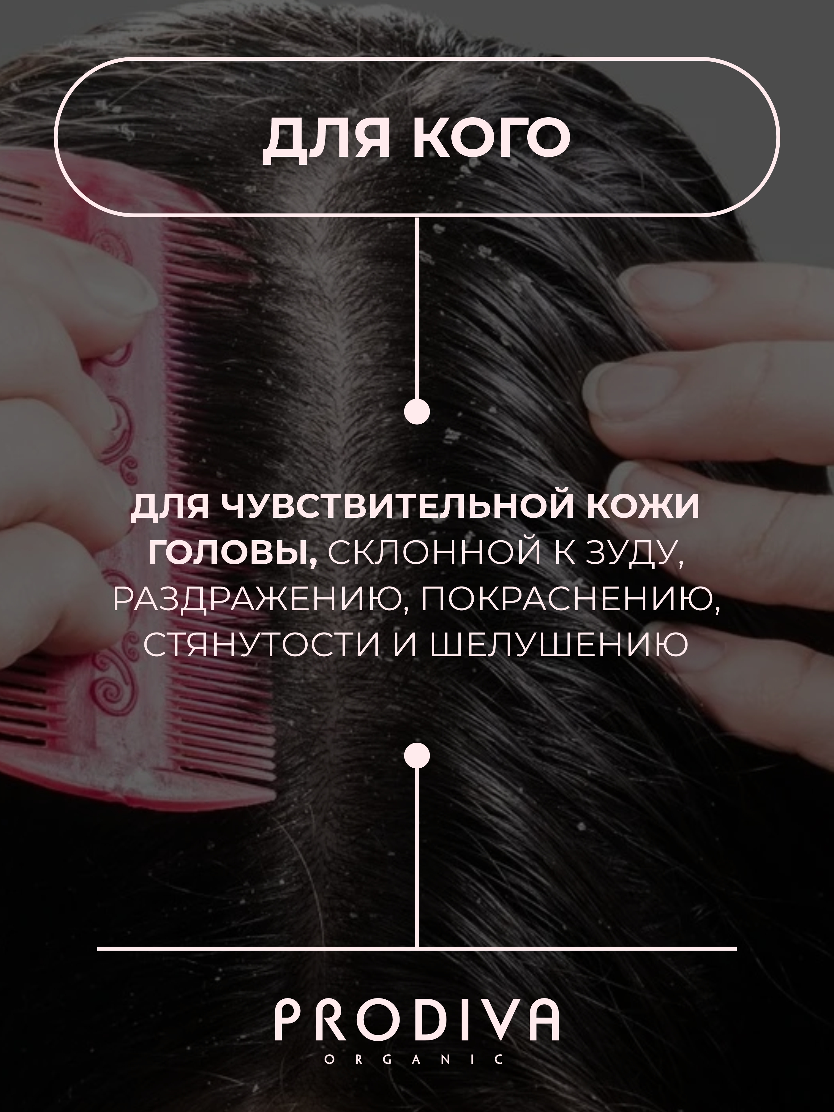 Шампунь для чувствительной кожи головы PRODIVA Pure Head Sensitive Skin Shampoo, 100 мл