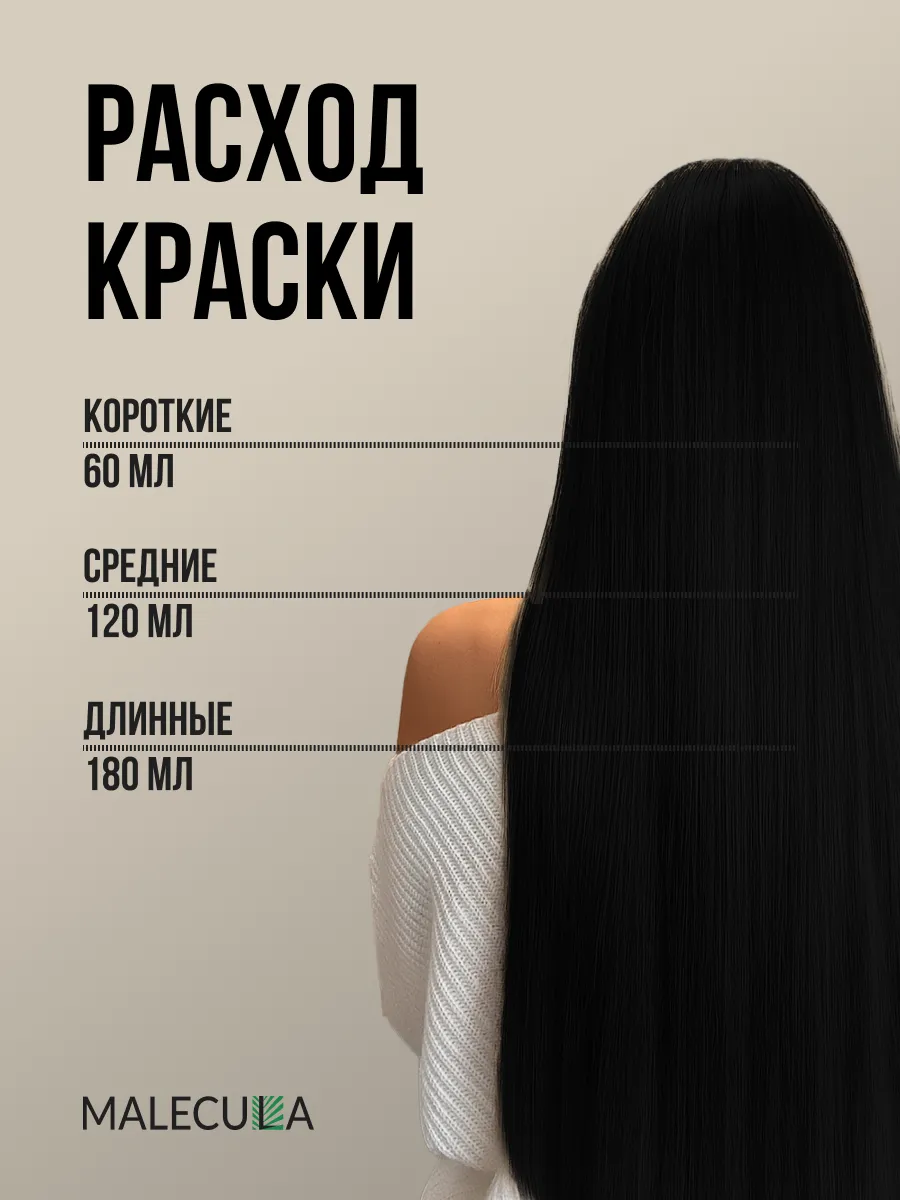 Крем-краска MALECULA Colour Wave, 1.0, Интенсивный черный, 100 мл