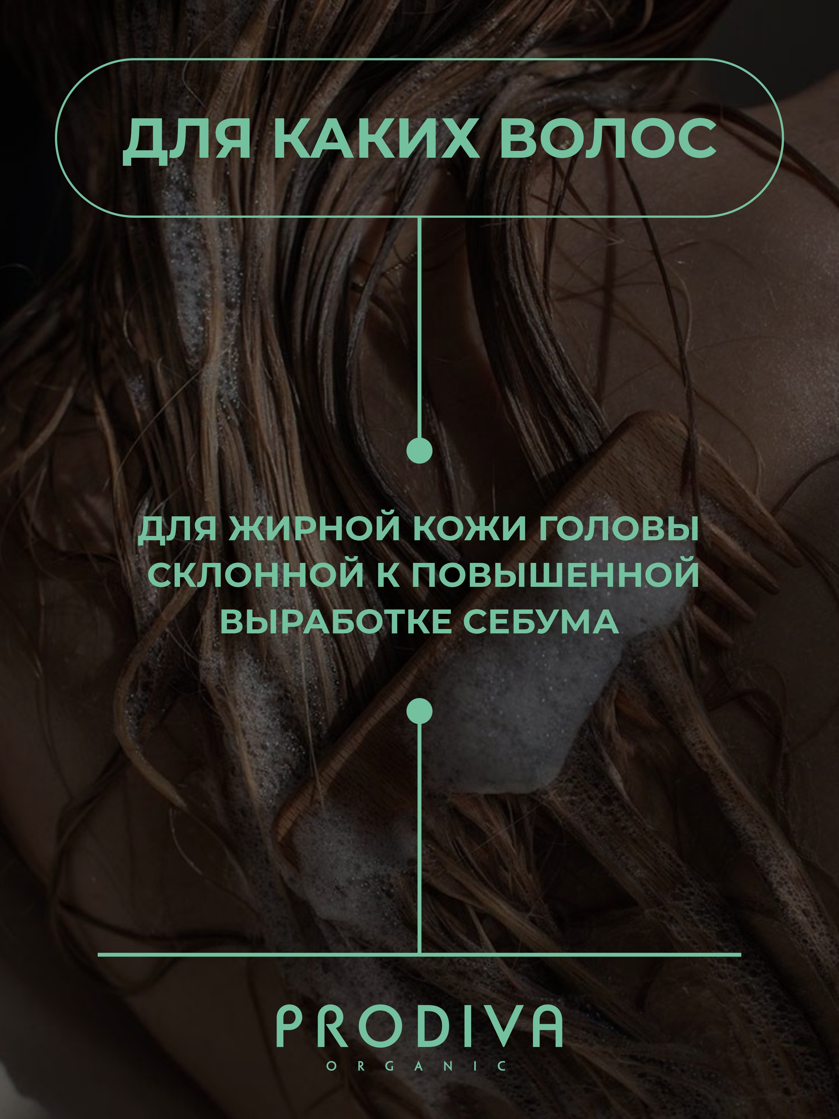 Шампунь для жирной кожи головы PRODIVA Pure Head Sebum Balance Shampoo, 250 мл