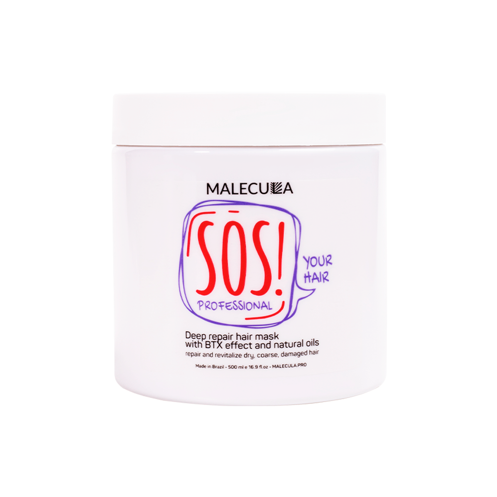 Маска для восстановления и укрепления волос Malecula SOS Your Hair, 500 мл