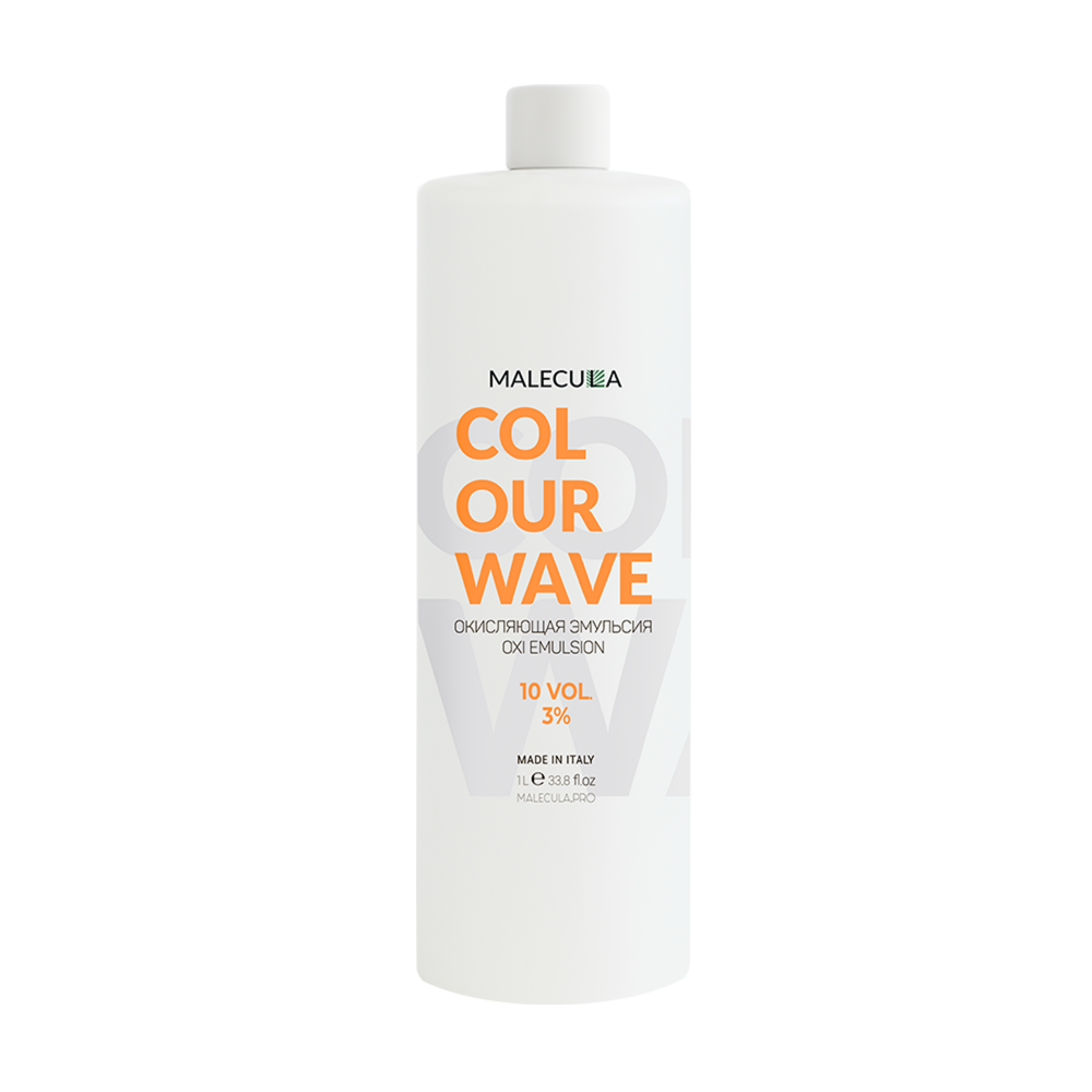 3% окисляющая эмульсия Malecula Oxi Emulsion Colour Wave, 1000 мл